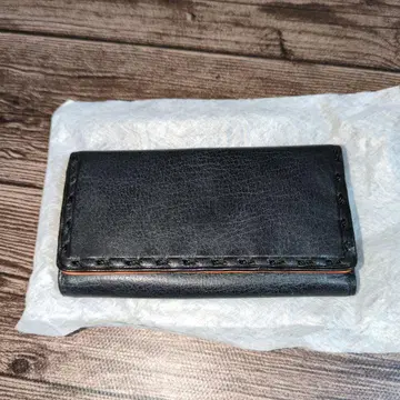 미사용 새상품 화이트 디어 가죽 키케이스 블랙