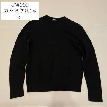 UNIQLO 캐시미어 크루넥 스웨터 블랙 S