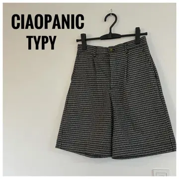 [택 포함 새상품] CIAOPANIC TYPY 하프 팬츠 격자 무늬