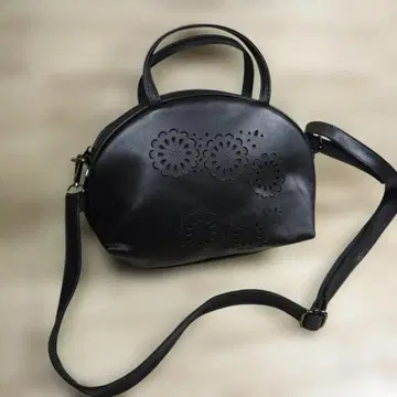 센소유니코 t.b 블랙 2WAY 소가죽 가죽 숄더백 핸드백