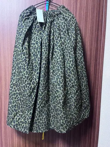 DOMINGO 레오파드 무늬 롱 스커트