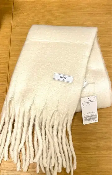 SLOBE IENA 에어리 컬러 스톨 / 화이트