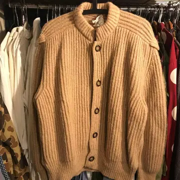 이탈리아제 디자인 니트 스웨터 가디건 베이지 archive