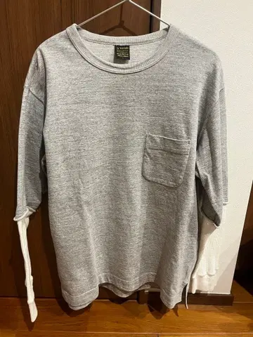 A Vontade 그레이 맨투맨 레이어드