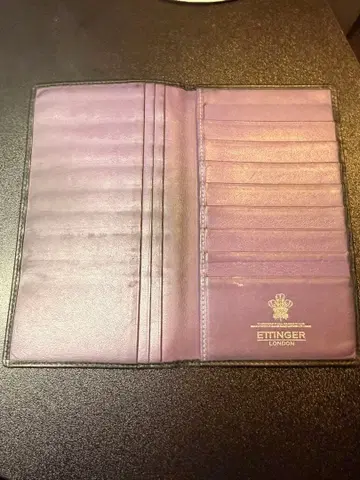 ETTINGER 장지갑 가죽 퍼플