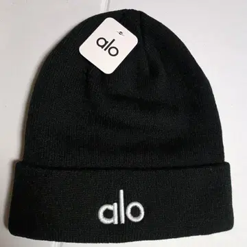 alo 블랙 니트 모자