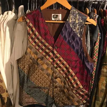 엔지니어드 가먼츠 올 패턴 베스트 실크 미국제