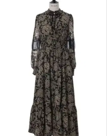 Herlipto Winter Floral Long-sleeve Dress