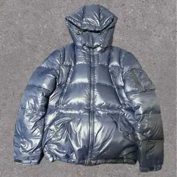 George 다운 자켓 광택 짧은 기장 M 후드 탈부착 가능