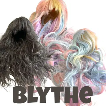 레어 컬러 브라이스 롱 헤어 가발 2개 세트 뱅 헤어