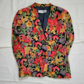 이탈리아제 FEDERICA BORRELLO 플라워 프린트 자켓