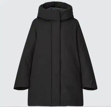 유니클로 하이브리드 다운 숏코트 블랙 XL