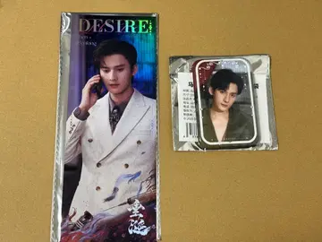 Desire ABO 심문랑 강형 티켓풍 카드 스퀘어 캔뱃지 세트