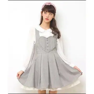 Secret Honey 하트 점퍼 드레스