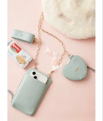 FURFUR 민트 스마트폰 숄더백 3SET 멀티 숄더
