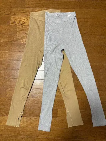 AURALEE 하이 게이지 립 슬릿 타이츠 2개 세트