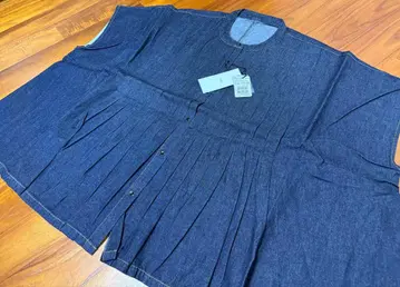 야마다야 Vin 반팔 데님 셔츠 9호 다크 블루