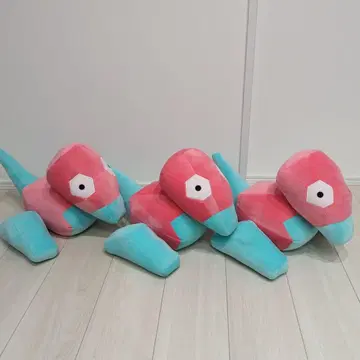 포켓몬 메챠모후굿토 봉제 인형 폴리곤 3체 세트