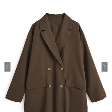GRL 더블 버튼 테일러드 자켓 fo2248 브라운