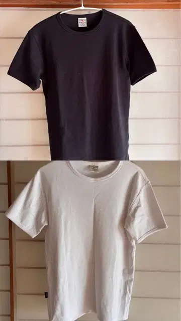 AVIREX 아비렉스 티셔츠 S 2장 화이트 블랙