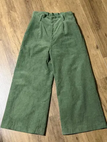 Urban Research 코듀로이 그린 팬츠