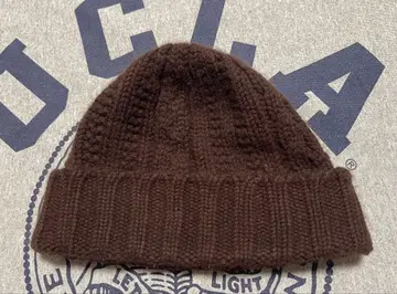 override 캐시미어 브라운 니트 모자