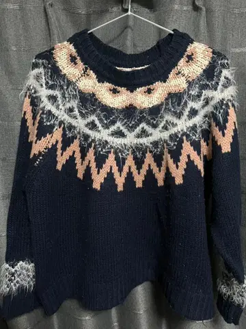 아가일 무늬 니트