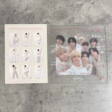 &TEAM 시즌 그리팅 2026 클리어 메시지 카드 엽서 세트