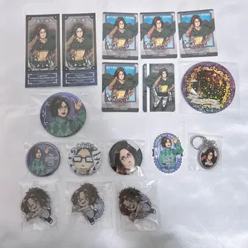 진격의 거인 이케프리 메탈 캔뱃지 한지 가라오케의 철인