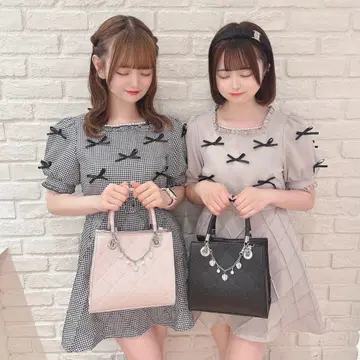 evelyn 원피스 펄 라인 올인원 핑크