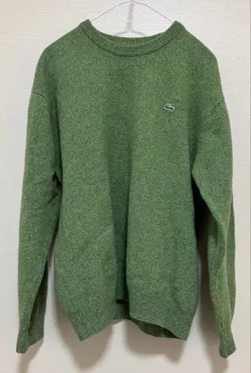 [레어 상품] Lacoste 그린 울 혼방 니트 스웨터