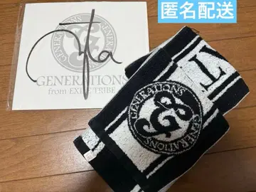 GENERATIONS 블랙 타월 & 카타요세 료타 사인 색지 세트