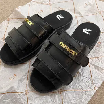 PATRICK 블랙 샌들 벨크로 26.0
