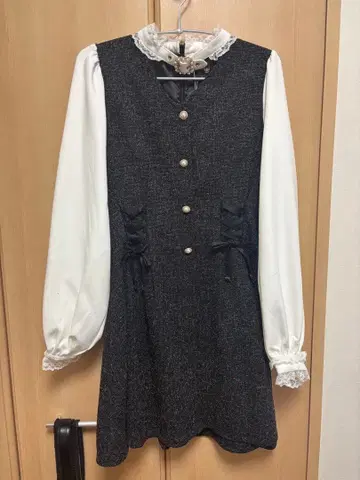 ROJITA 초커넥 썸머 트위드 원피스