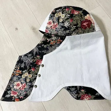 리버서블 용접 두건 No.212 일본풍 패턴 꽃 모란 수선