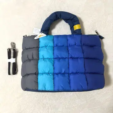 새상품 Give Re Collection 퀼팅 백 3WAY 블루