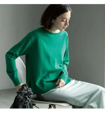 보트넥 니트 엑스트라 파인 메리노울 OPAQUE.CLIP