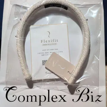 컴플렉스 비즈 헤어밴드 화이트