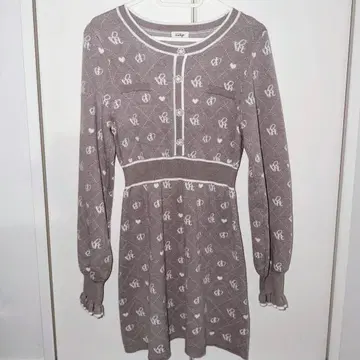 evelyn 로고 니트 원피스