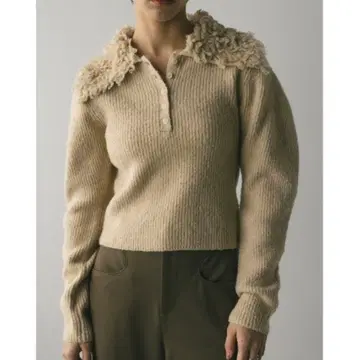 새상품 루프 컬러 니트 탑 아이보리 스타일믹서 STYLEMIXER