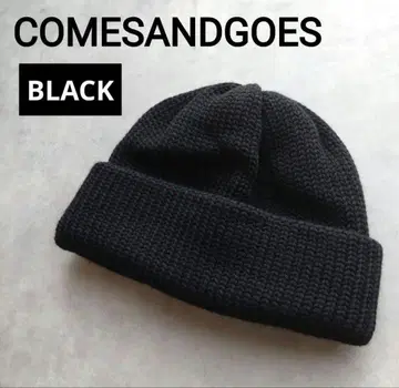 새상품급 COMESANDGOES 카무즈앤고즈 니트 캡 블랙 25AW