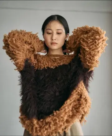 즉시 구매 판매 1주간 한정판 렙심 3게이지 아지메 콤비 풀오버 카멜