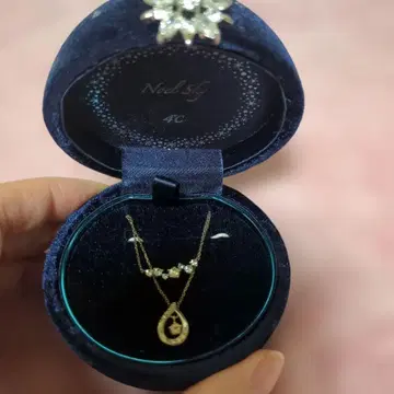 노벨 4C 더블 체인 목걸이