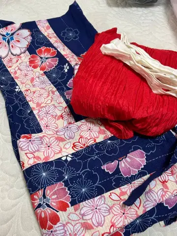 세퍼레이트 유카타 네이비 컬러