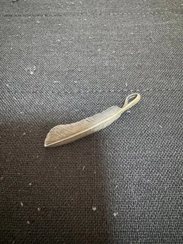 페더 실버 목걸이 약 5cm