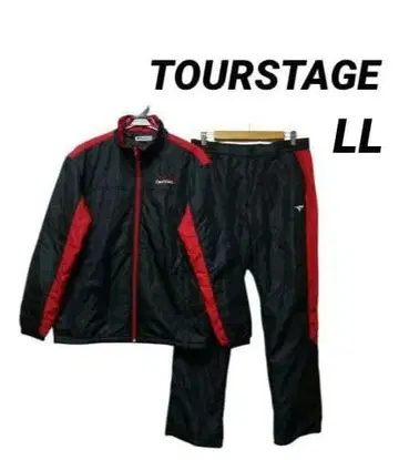 새상품급 투어 스테이지 레어 빅 사이즈 방한 방풍 속기모 골프 셋업 LL