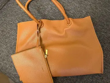 Ungrid 언그리드 토트백 브라운 파우치 포함 A4 가능