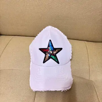 TRE STAR 화이트 캡 별 모양 스팽글