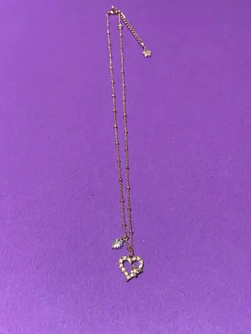 미사용 ANNA SUI 하트 목걸이