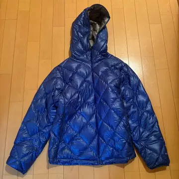 몽벨 후드 부착 다운 자켓 M 파랑